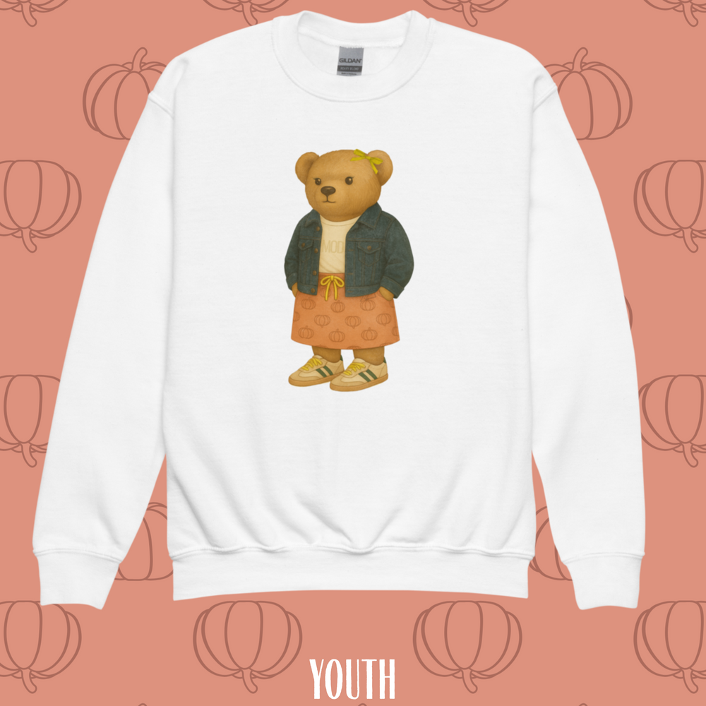 YOUTH Pumpkin Bear Sweatshirt