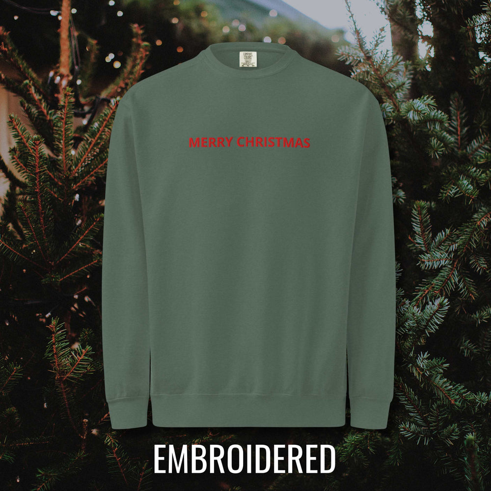 Merry Christmas Sweatshirt (embroidered)